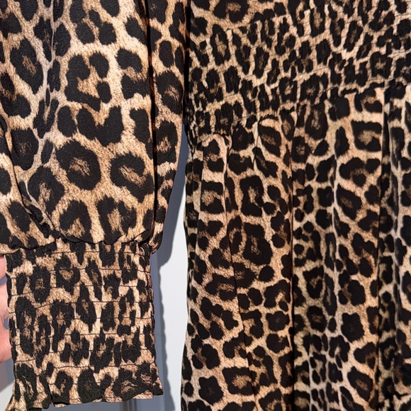Michael Kors Animal Print Long Sleeve Dress - Picture 3 of 7